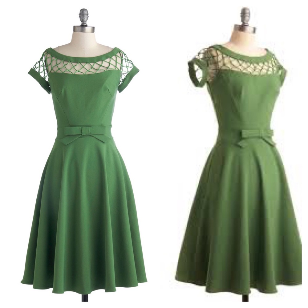 With Only a Wink Dress in Peridot by Tatyana